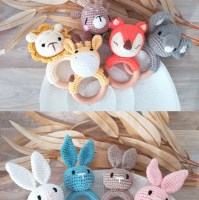 Beißanhänger gehäkelt